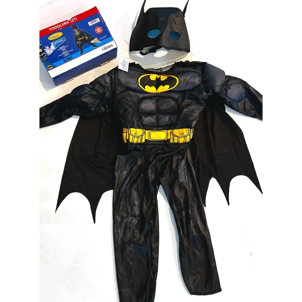 Toddler DC Comics Batman 3pc Costume by Rubies - Size 2T - NWT